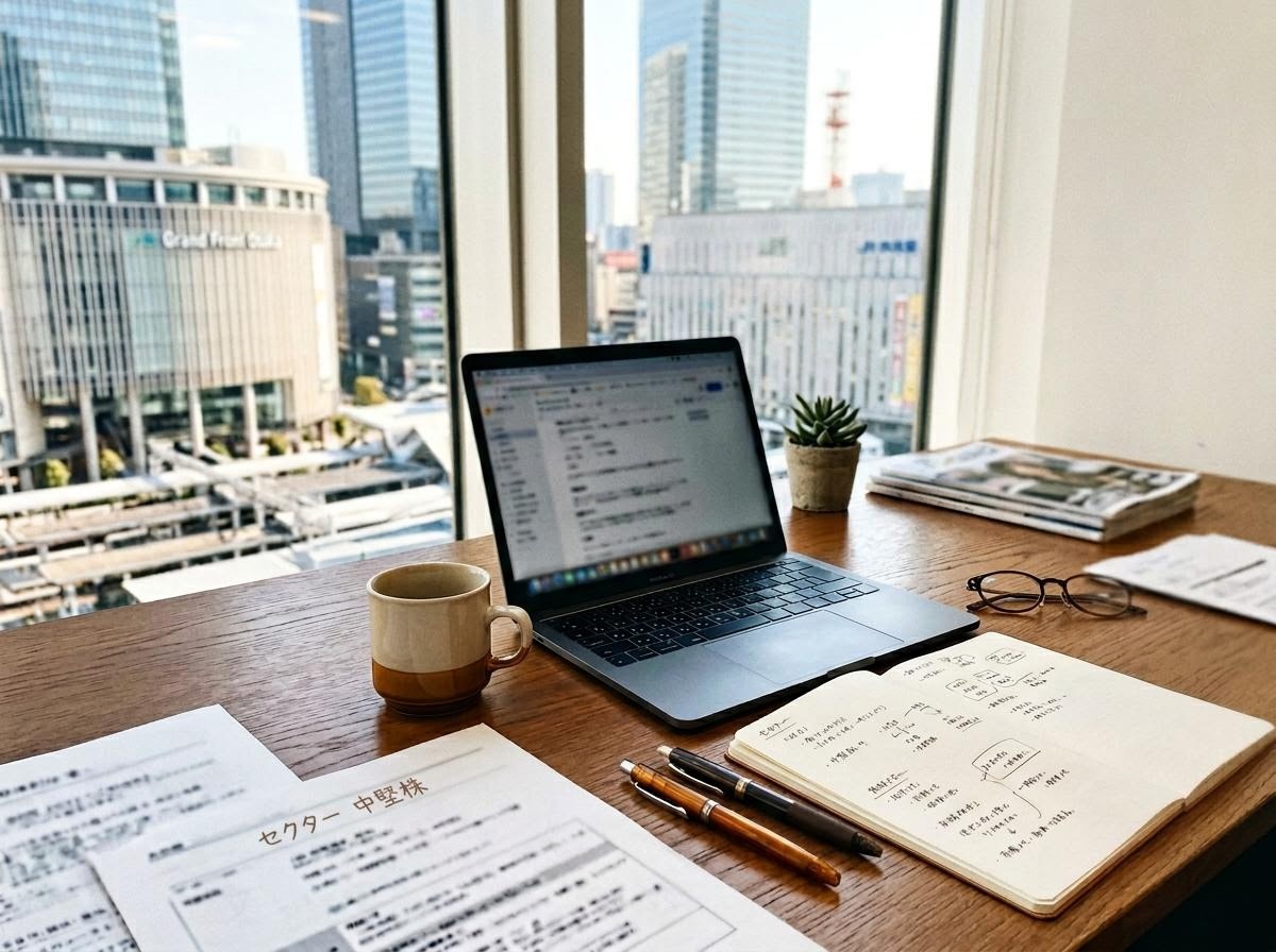 編集室の作業風景を抽象化したイメージ