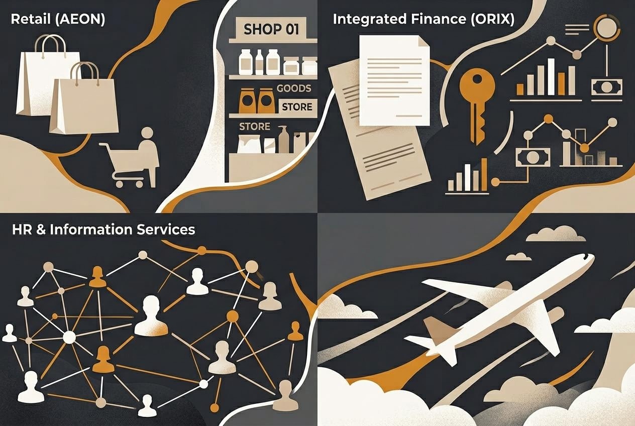 イオン・オリックス・リクルート・ANA 株価の教育的読み解きのイメージ